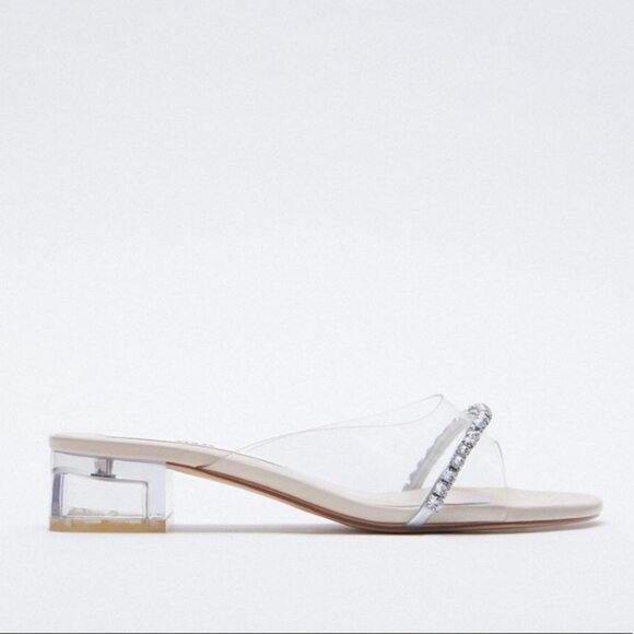 HEELED VINYL SANDALS - Picture 3 of 6